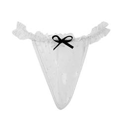 OUMSHBI Transparente Damen Tangas G-String Dessous Spitze Höschen Für Frauen Niedrige Taille Transparent Unterhosen Damen Nahtlos Brazilian String Unsichtbar Unterwäsche Damen Slips Hipster von OUMSHBI