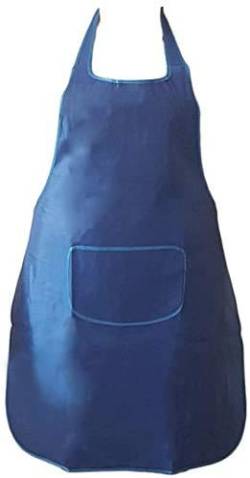 OUTLETISSIMO® Bunte Schürze für die Küche, blau, mit Tasche und Schnürung, Chef Bar, Koch, blau von OUTLETISSIMO