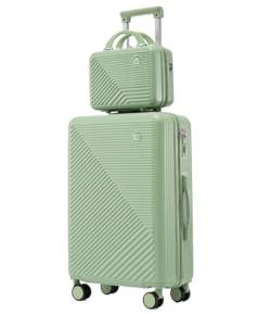 OUYUE Koffer 24-Zoll-Koffer Mit Reisetasche, Leichter ABS-Koffer Mit Universalrädern Für Damen Und Herren Reisekoffer (Color : C, Size : 24in) von OUYUE