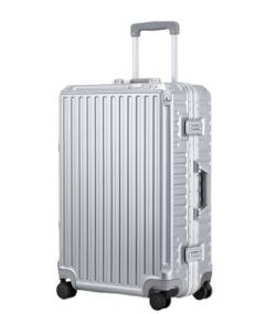 OUYUE Koffer Aufgegebenes Hartschalengepäck Mit Aluminiumrahmen, Koffer Ohne Reißverschluss Mit Spinnerrädern Reisekoffer (Color : D, Size : 20in) von OUYUE
