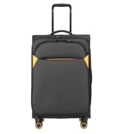 OUYUE Koffer Erweiterbare Koffer, Großes Fassungsvermögen, wasserdichte Koffer, TSA-Zahlenschloss Reisekoffer (Color : Black, Size : 29 inch) von OUYUE