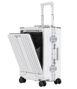 OUYUE Koffer Handgepäck-Koffer Mit Rollen, Gepäck Mit USB-Ladekoffer, Aufgegebenes Gepäck Reisekoffer (Color : A, Size : 24in) von OUYUE