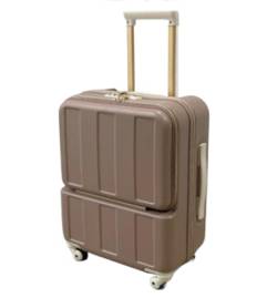 OUYUE Koffer Leichter Gepäck-Trolley-Koffer Mit Frontöffnung, Universal-Rollen-Trolley-Koffer Reisekoffer (Color : C, Size : 24inch) von OUYUE