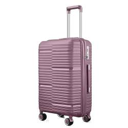 OUYUE Koffer Unzerstörbares, Erweiterbares Hartschalen-Spinnergepäck Mit TSA-Schloss 20/24/28 Zoll Reisekoffer (Color : Purple, Size : 28in) von OUYUE