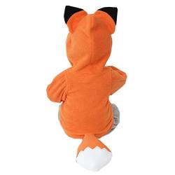 OVERDOSE Kind-Jungen-Mädchen-Karikatur-Entwurf Fox Hoodie-Jacken-Outwear-Mäntel 0.5-3 Jahre alt (1-2Jahre alt, A-Orange) von OVERDOSE