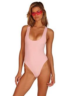 OW COLLECTION Women's Hanna Badeanzug Swimsuit Separates, Rosa, Extra Large von OW COLLECTION