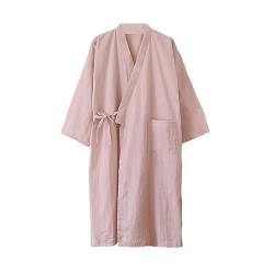 OWLONLINE Damen-Pyjama im japanischen Stil, Baumwolle, Übergröße, japanische Kimono-Robe, Größe L-O3 von OWLONLINE