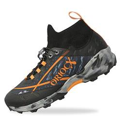Oriocx Etna 21 Pro - Trailrunning-Schuhe geeignet für Canicross, Swimrun und Hindernislauf Unisex - Black Orange 37EU von OX ORIOCX