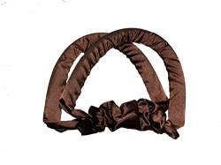 OXIDAX Haare hitzfreie Lockenstangen Kopfband ohne Hitze Langen Bandwalzen schlafend weiche Stirnband Haare Locken DIY Haarstyling -Werkzeuge für Frauen (Color : Brown) von OXIDAX