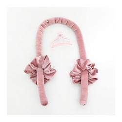 OXIDAX Hitzelose Curling Stab Stirnband ohne Hitze Haarwalzen Samt Haare Schlange Schlafschaum Curl Stangenwellenformer DIY Haarstyling -Werkzeug für Frauen (Color : Pink) von OXIDAX