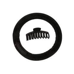 OXIDAX Hitzelose Curling -Stange Lazy Lockenstirnband Machen Haare weiche und glänzende Haarburler -Friseur -Werkzeuge Hitzes Haar Locken für Frauen (Color : Black) von OXIDAX