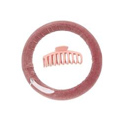 OXIDAX Hitzelose Curling -Stange Lazy Lockenstirnband Machen Haare weiche und glänzende Haarburler -Friseur -Werkzeuge Hitzes Haar Locken für Frauen (Color : Pink) von OXIDAX