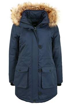 OXMO Acta Damen Wintermantel Parka Mantel mit Kapuze, Größe:M, Farbe:Insignia Blue (194010) von OXMO