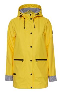 OXMO Becky Damen Regenmantel Regenjacke Übergangsjacke mit Kapuze, Größe:L, Farbe:Primrose Yellow (130755) von OXMO