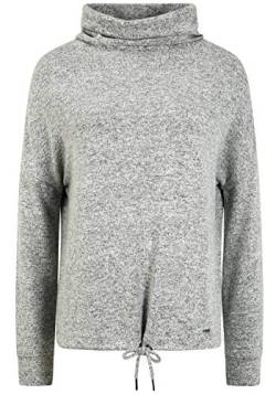 OXMO Belma Damen Sweatshirt Pullover Sweater, Größe:S, Farbe:Light Grey Melange (1541011) von OXMO