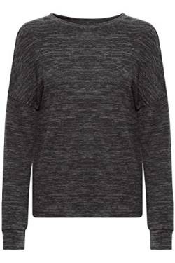 OXMO Benta Damen Sweatshirt Pullover Sweater, Größe:L, Farbe:Dark Grey Melange (201147) von OXMO