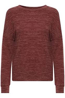 OXMO Benta Damen Sweatshirt Pullover Sweater, Größe:XS, Farbe:Chocolate Truffle Melange (1915261) von OXMO
