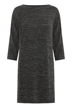 OXMO Binala Damen Sweatkleid Freizeitkleid Kleid 3/4-Ärmel, Größe:L, Farbe:Dark Grey Melange (201147) von OXMO