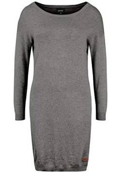 OXMO Ella Damen Strickkleid Feinstrickkleid Kleid mit Rundhals-Ausschnitt, Größe:XXL, Farbe:Grey Mel (7982363) von OXMO