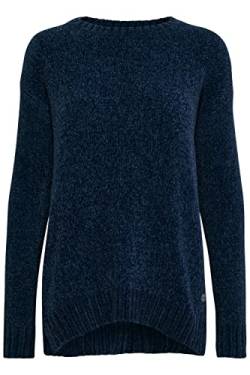 OXMO Elvina Damen Strickpullover Grobstrick Pullover, Größe:L, Farbe:Insignia Blue (194010) von OXMO