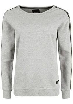 OXMO Gabita Damen Sweatshirt Pullover Sweater, Größe:L, Farbe:Grey Melange (1840051) von OXMO