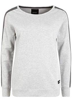 OXMO Gabita Damen Sweatshirt Pullover Sweater, Größe:M, Farbe:Light Grey Melange (1541011) von OXMO