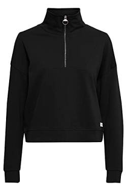 OXMO Grethe Troyer Sweatshirt Herren Pullover Sweater mit Stehkragen, Größe:XL, Farbe:Black (194007) von OXMO