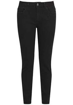 OXMO Irabelle Damen Jeans Denim Hose Slim-Fit Medium Hig, Größe:W28/30, Farbe:Black (80001) von OXMO