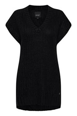 OXMO Lene Damen Strick-Shirt mit kurzen Ärmeln, Größe:S, Farbe:Black (194007) von OXMO