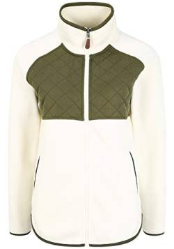 OXMO Malin Damen Fleecejacke Sweatjacke Jacke, Größe:S, Farbe:Off White (114201) von OXMO