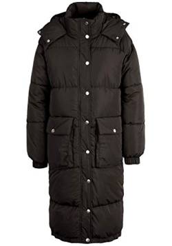 OXMO OXAlba Damen Wintermantel Parka Steppmantel mit Kapuze, Größe:L, Farbe:Black (194007) von OXMO