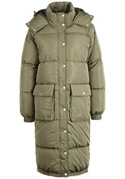 OXMO OXAlba Damen Wintermantel Parka Steppmantel mit Kapuze, Größe:M, Farbe:Dusty Olive (180515) von OXMO