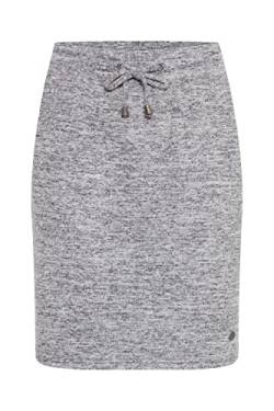 OXMO OXBirga Damen Kurzer Rock Sweatrock Midi mit elastischem Bund und Kordel, Größe:XS, Farbe:Light Grey Melange (200686) von OXMO