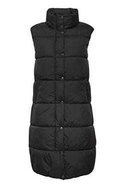 OXMO OXBodani Steppweste Damen lange Weste Outdoor Weste, Größe:38, Farbe:Black (200451) von OXMO