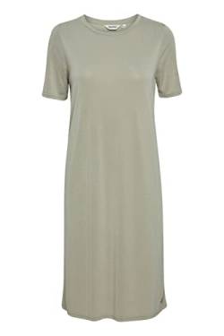 OXMO OXBrinja Damen Freizeitkleid Kleid T-Shirt-Kleid Midi mit kurzen Ärmeln, Größe:XL, Farbe:Seagrass (166008) von OXMO