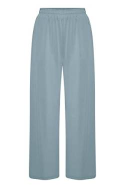 OXMO OXBryndis Damen Hose Stoffhose Culotte aus Modal-Mix Regular Fit, Größe:M, Farbe:Smoke Blue (174412) von OXMO