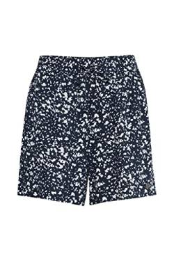 OXMO OXEldrid Damen Chino Shorts Bermuda Kurze Hose elastischer Bund mit Kordel Regular Fit, Größe:38, Farbe:Total Eclipse Mix (201482) von OXMO