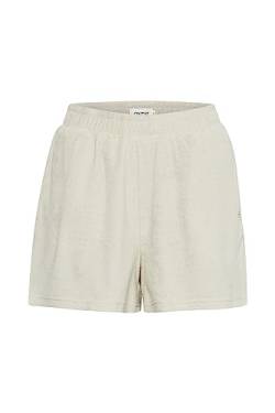 OXMO OXFRINKA Shorts Damen Sweatshorts Kurze Hose aus Frottee Baumwolle mit elastischem Bund Regular-Fit, Größe:M, Farbe:Birch (130905) von OXMO