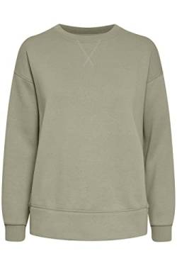 OXMO OXHolma Damen Sweatshirt Pullover Sweater mit Rundhals-Ausschnitt, Größe:M, Farbe:Seagrass (166008) von OXMO