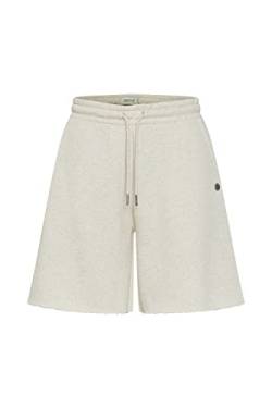 OXMO OXHope Damen Sweatshorts Bermuda Shorts Kurze Hose mit ausgefranster Kante Regular Fit, Größe:L, Farbe:Oatmeal Melange (1304011) von OXMO