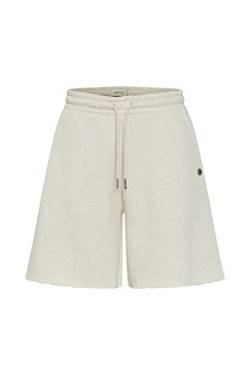 OXMO OXHope Damen Sweatshorts Bermuda Shorts Kurze Hose mit ausgefranster Kante Regular Fit, Größe:XXL, Farbe:Oatmeal Melange (1304011) von OXMO