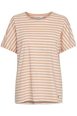 OXMO OXSteffi Damen T-Shirt Kurzarm Shirt mit Print mit kurzen Ärmeln aus 100% Baumwolle, Größe:L, Farbe:Mahogany Rose (151511) von OXMO