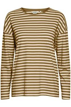 OXMO OXStefka Damen Longsleeve Langarmshirt Shirt mit Rundhalsausschnitt aus 100% Baumwolle, Größe:S, Farbe:Kelp (171022) von OXMO