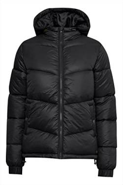 OXMO OXTabea Damen Steppjacke Übergangsjacke Jacke mit Kapuze, Größe:XL, Farbe:Black (194007) von OXMO