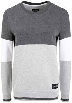 OXMO Omaya Damen Sweatshirt Pullover Sweater mit Rundhalsausschnitt, Größe:XS, Farbe:Dark Grey Melange (1940071) von OXMO