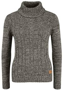 OXMO Philipa Damen Rollkragenpullover Pullover mit Rollkragen, Größe:L, Farbe:Dark Grey (792890) von OXMO