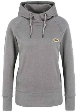 OXMO Puja Damen Kapuzenpullover Hoodie Pullover mit Kapuze, Größe:XS, Farbe:Grey Melange (1840051) von OXMO