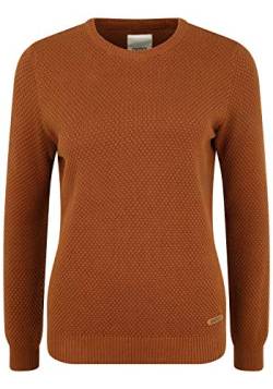 OXMO Sarah Damen Strickpullover Feinstrick Pullover mit Rundhals-Ausschnitt, Größe:L, Farbe:Cinnamon (795056) von OXMO