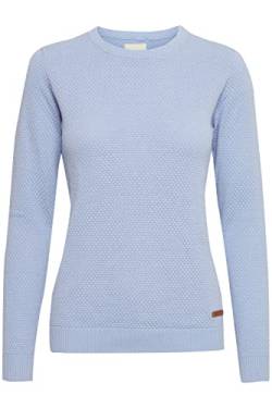 OXMO Sarah Damen Strickpullover Feinstrick Pullover mit Rundhals-Ausschnitt, Größe:XXL, Farbe:Sky Blue (163922) von OXMO