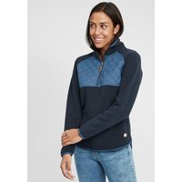 OXMO Sweatshirt OXMalita Fleece Troyer mit Stepp-Detail von OXMO